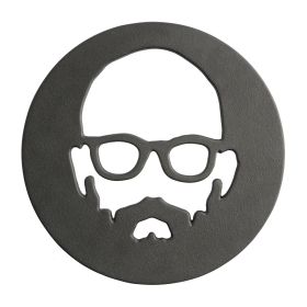 Babish 8 Inch Round Cast Iron Trivet in Black