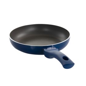 Gibson Home Charmont 9.5-Inch Frying Pan – Nonstick Aluminum with Rich Yale Blue Finish