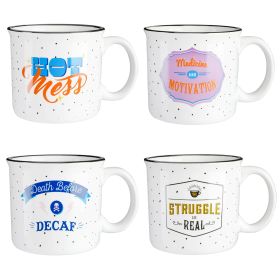Wanda June Home By Miranda Lambert Game On 4 Piece 18 Ounce Stoneware Mug Set