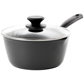 Oster Kingsway 2.6 Quart Aluminum Nonstick Saucepan in Black