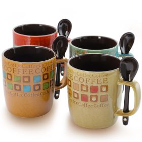 Mr. Coffee Cafe Americano Mosaic Mug & Spoon Set