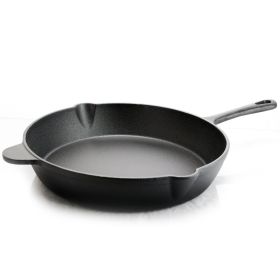 General Store Addlestone 12 in. Preseasoned Round Cast Iron Frying Pan