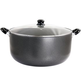 Better Chef for Professional Results 24 Quart Heavy Gauge Aluminum Dutch Oven in Granite Grey