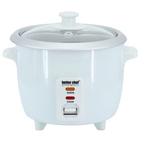 Better Chef 3 Cup Automatic Rice Cooker in White