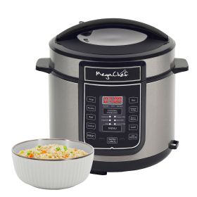 MegaChef 6 Quart Digital Pressure Cooker – Pre-set Perfection with One Touch