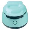 Brentwood 5 Inch Electric Waffle Bowl Maker in Aqua Blue