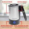Brentwood 20 Ounce Stainless Steel Electric Travel Kettle