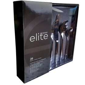 Gibson Elite Sparland 20 Piece Flatware Stainless Steel Flatware Set