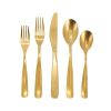 Gibson Home Hulton 20 Piece Stainless Steel Flatware Set in Matte Gold