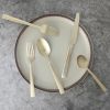 Gibson Elite Earlston 20 Piece Stainless Steel Flatware Set in Champagne Gold