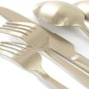 Gibson Elite Earlston 20 Piece Stainless Steel Flatware Set in Champagne Gold
