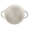 Gibson Elite Earlhart 2 Piece 6 Inch Ribbed Stoneware Soup Bowl Set with Handles in White