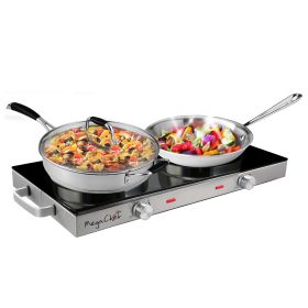 MegaChef Ceramic Infrared Double Electric Cooktop