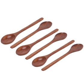 MegaChef 6 Piece 9 Inch Acacia Wood Spoon Set