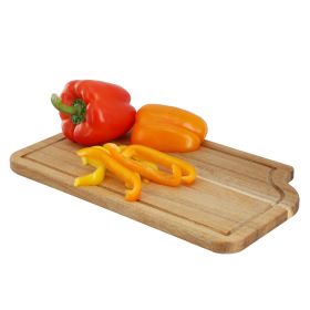 MegaChef 14 x 8.5 Inch Acacia Wood Cutting, Prep and Serving Butcher Cutting Board