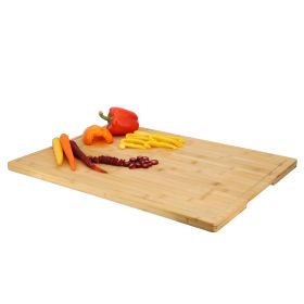 MegaChef 20 x 14 Inch Rectangle Bamboo Cutting Board