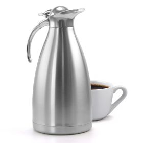 MegaChef 2L Deluxe Stainless Steel Thermal Beverage Carafe for Coffee and Tea