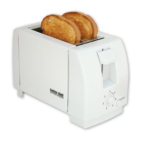 Better Chef Two-Slice Toaster – Compact White Countertop Toaster for a Modern Kitchen Look (Color: White)