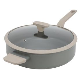Oster Ambrose Nonstick Aluminum Saucepan with Lid in Matte Grey (Sizes: 4.5 Quart)