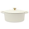 Crock-Pot Artisan 7-Quart Oval Enameled Cast Iron Dutch Oven with Self-Basting Lid – Multiple Colors