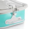 MegaChef 3.5 Quart Casserole Slow Cooker with 3 Temperature Settings in Cream