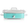 MegaChef 3.5 Quart Casserole Slow Cooker with 3 Temperature Settings in Cream