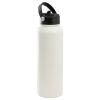 Gibson Home Marina 38 Ounce Double Wall Stainless Steel Thermal Bottle with Lid and Straw