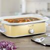 MegaChef 3.5 Quart Casserole Slow Cooker with 3 Temperature Settings in Cream MegaChef 3.5 Quart Casserole Slow Cooker with 3 Temperature Settings in Cream