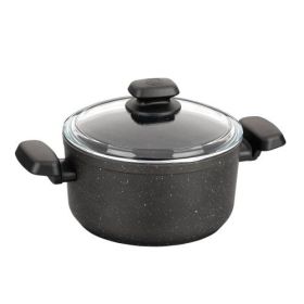 Korkmaz Ornella 2 Piece Aluminum Nonstick Stock Pot with Lid (Size: 5L)