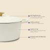 Crock-Pot Artisan 7-Quart Oval Enameled Cast Iron Dutch Oven with Self-Basting Lid – Multiple Colors