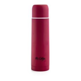 Mr. Coffee Javelin 16 Ounce Stainless Steel Travel Thermal Bottle in Silver (Style: 16 oz Burgundy)