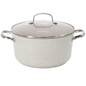 Korkmaz Granita Aluminum Nonstick Stock Pot with Glass Lid (Sizes: 8L)