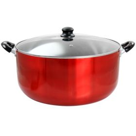 Better Chef Red Dutch Oven Collection Series – Nonstick Aluminum Cookware (Size & Style: 24-Quart Aluminum Dutch Oven)