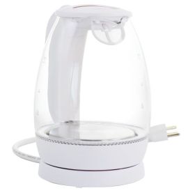 Better Chef 1.7 Liter 360 Degree Glass Cordless LED Electric Kettle (Size & Color: 1.7 Liter White)