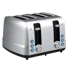 Brentwood Select Extra Wide Stainless Steel Toaster Collection – 4-Slot or 2-Slot Design (Toasters: Extra Wide 4 Slot Stainless Steel)