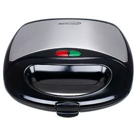 Brentwood Non Stick Compact Dual Sandwich Maker in White Or Black (Brand: Brentwood-Black)