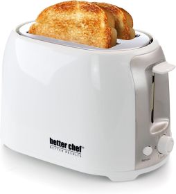 Better Chef Cool Touch Wide-Slot Toaster (Color: White)