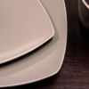 Gibson Elite Soho Lounge 16 Piece Square Dinnerware Set in Matte Colors