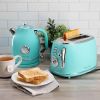 MegaChef Retro 2-Piece Breakfast Set – 1.8 Quart Electric Water Kettle & 2-Slice Toaster Combo With Vintage Design
