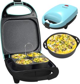 Brentwood Mini Sous Vide Egg Bite Maker Collection – Café-Style Egg Bites At Home (Style/Color: Egg Bite Maker - Aqua Blue)