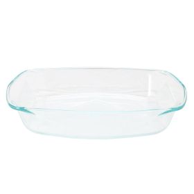 Soho Lounge Carnegie Hill Tempered Glass Bakeware Collection with Built-in Handles (Style & Size: Glass Multi-Purpose Pan 16" x 11" x 3.1")