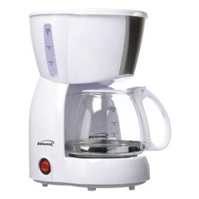 Brentwood 4-Cup Coffee Maker – Compact Brewing In Blue, Black Or White (Style/Color: Brentwood 4 Cup-White)