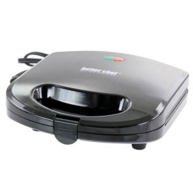Better Chef Nonstick Panini Contact Grill – Compact Grilling For Sandwiches & Everyday Favorites (Style & Color: Panini Contact Grill-Black)