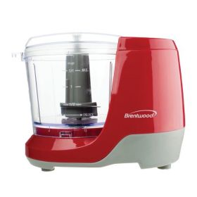 Brentwood 1.5 Cup ChopSphere Mini Food Chopper – Fast Prep Power In A Compact Design In Multiple Colors (Colors: Red)