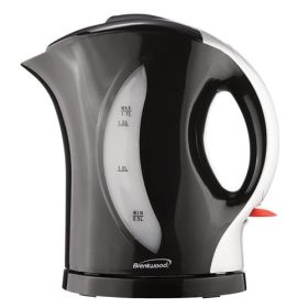 Brentwood 1.7 Liter Cordless Electric Kettle – Fast Heating With Everyday Convenience (Brand: Brentwood-1.7 L-Black/Silver)