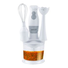 Brentwood 2-Speed Hand Blender & Food Processor Set With Balloon Whisk (Style/Color: 2 Speed Hand Blender - White)