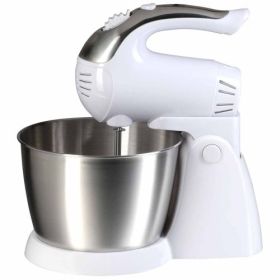 Brentwood 5-Speed Stand Mixer – 200W, Stainless Steel Bowl for Versatile Mixing (Style: 5-Speed Stand Mixer-White)