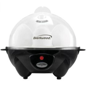 Brentwood Electric Egg Cooker Collection – Perfect Eggs Every Time (Style/Color: 7 Egg Cooker - Black)