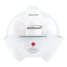 Brentwood Electric Egg Cooker Collection – Perfect Eggs Every Time (Style/Color: 7 Egg Cooker - White)