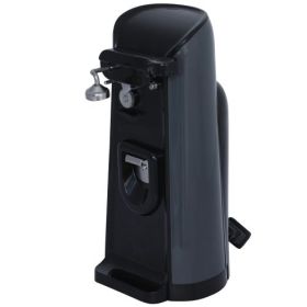 Brentwood Extra Tall 3-in-1 Electric Can Opener With Knife Sharpener & Bottle Opener (Color: Black)